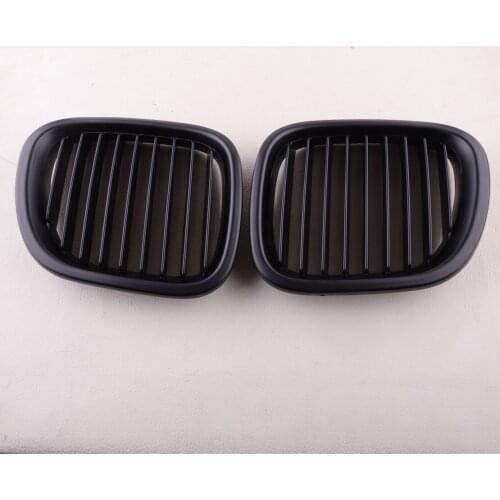 1 Pair Matte Black Front Kidney Bumper Grille Fit for BMW Z3 1996 1997 1998-2002 51138397503 51138397504 51138412949 51138412950