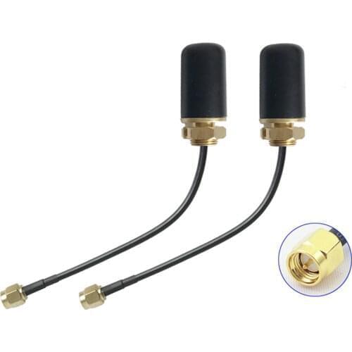 1pcs 2.Ghz Base Station Waterproof Antenna Cabinet WIfi Outdoor Antenna 6dbi With Sma Male COnnetcor 1M RG174 Cable