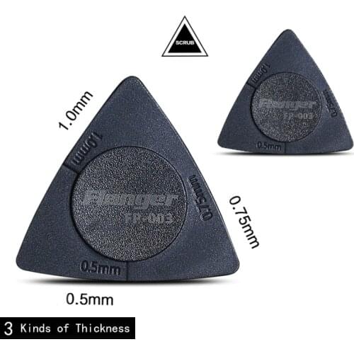 1pcs Triangle Guitar Picks 3 in 1 Guitar Pick 0.5mm+0.75mm+1mm PC+ABS Portable Picks Guitar Accessories Picks Flanger FP-003