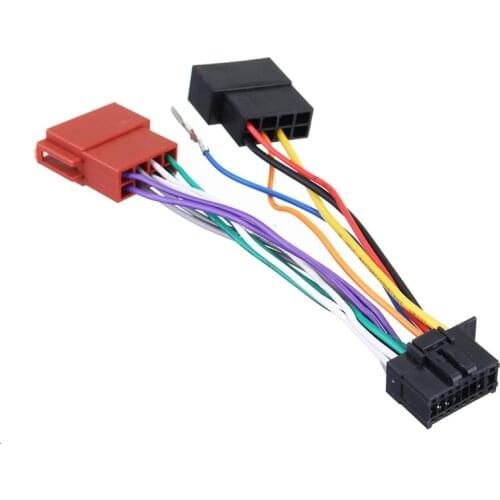 16 Pin Car CD Tail Line Stereo Radio Player ISO Wiring Harness Connector Audio Cable For Pioneer 2003-on