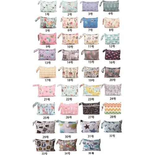 NEW Size: 15*22.5CM Wetbags Washable Reusable Cloth diaper Nappies Bags Waterproof Swim Sport Travel Carry bag