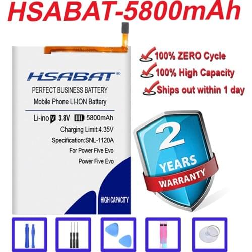Top Brand 100% New 5800mAh Battery for Highscreen power Five Evo / Five Pro in stock