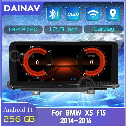 256GB 2 Din Android 11Car Stereo Video Player For BMW X5 F15 2014-2016 NBT System Car Radio Autoradio Head Unit GPS navigation