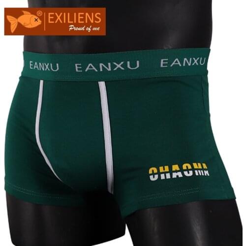 EXILIENS Brand Cotton Boxer Men Underwear Cueca Masculina Ropa Interior Hombre Mens Boxers Boxershorts MAN Calzoncillos M-3XL