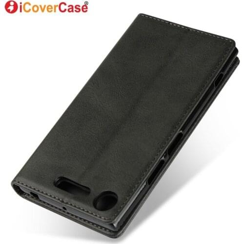 Flip Cover For Sony Xperia XZ1 /XZ1 Compact Case Magnetic Leather Wallet Phone Cases For Sony Xperia XZ1 Compact Coque Accessory