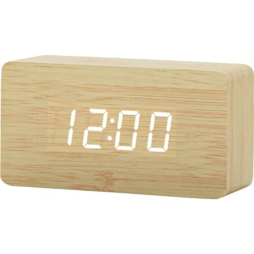 Digital Silent Table Clock Minimalist Bedroom Small Classic Deskclock Living Room Luminous Art Ornaments Reloj Home Decor ED50ZZ