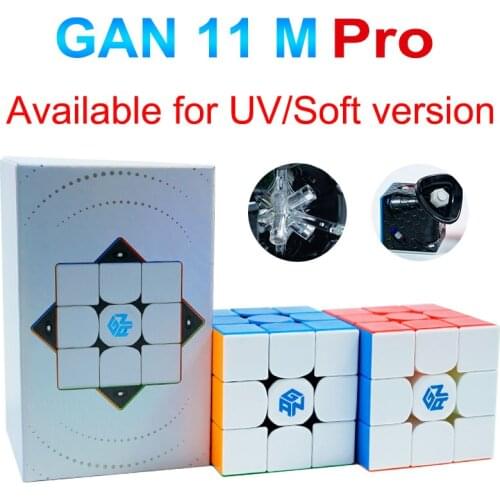 GAN 11 M Pro Soft UV Frosted 3x3 Magnetic Magic Speed Cubes Magnets Professional Puzzle Toys