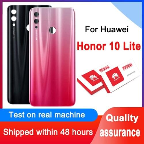 AAA Quality For Huawei Honor 10 Lite Back Glass Battery Cover Rear Door Housing Case Panel For Honor 10 Lite Back Glass Cover