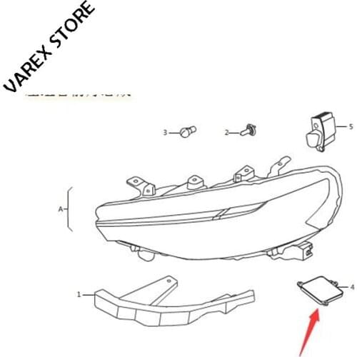Combination headlight daytime position lamp LED drive assembly for Great wall haval F7 F7X OEM:4121910XKQ00A