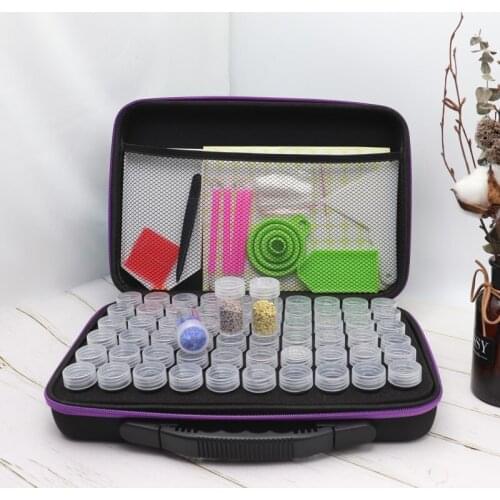 30/60 Grids 5D Diamond Painting Storage Box Kits with DIY Diamond Paint Accessories Kits Tools for Diamond Embroidery Containers