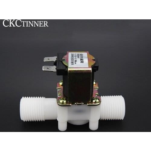 12V 24V 220V Magnetic Washing Machine Dispenser Drinking Water Pneumatic Pressure Controller Switch 1/2" Plastic Solenoid Valve