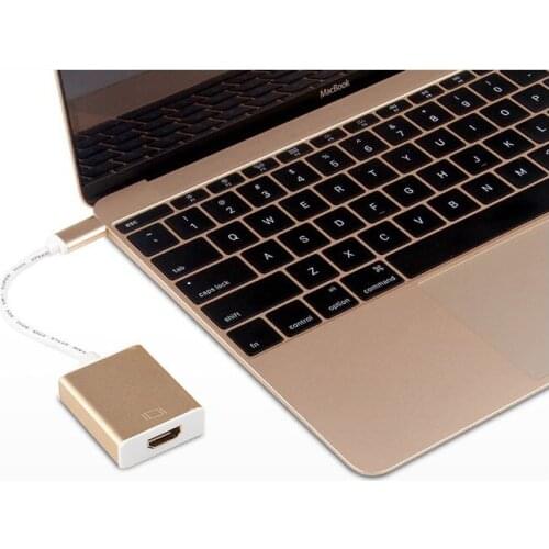 Fashion USB Type C 3.1 to HDMI Female Adapter Support 1080p for Apple Macbook 12inch and Google Chromebook Pixel