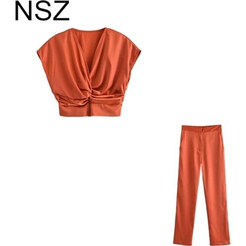 Женские прямые брюки NSZ China At AliExpress