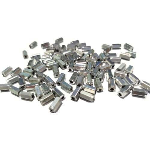 OTvTo HEX IN10 internal hidden alloy bike spoke nipples aluminum AL7075 HEX road MTB 10mm 14G Gauge 14 SUPER LIGHT 0.3g 72psc