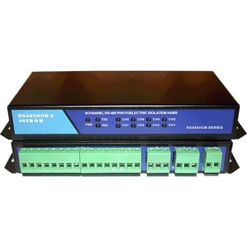 Industrial Grade 8/16 Ports RS485 RS232 HUB RS-485 485 Switch distributor Repeater 256 Nodes