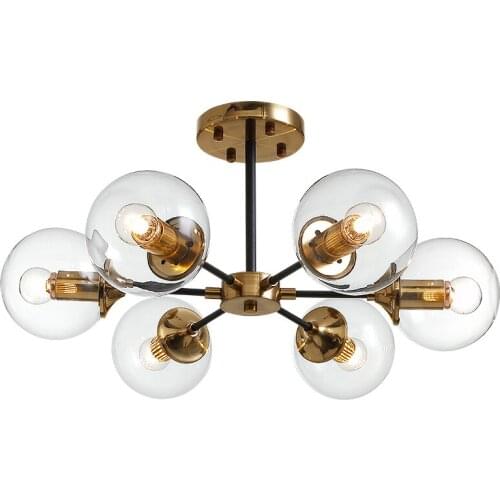 Nordic Light Luxury Pendant Lights Glass Bubble New Design Art Decorate Magic Bean Hanging Lamp Household Living Room Bedroom