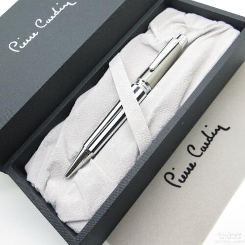 Pierre Cardin Force Black-White Ballpoint Pen | İsme Special Pen