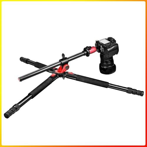 Carbon Fiber Camera Tripod 72 inch Professional Lightweight Horizontal Travel Vlog Tripod for Canon Nikon Sony DSLR Camera