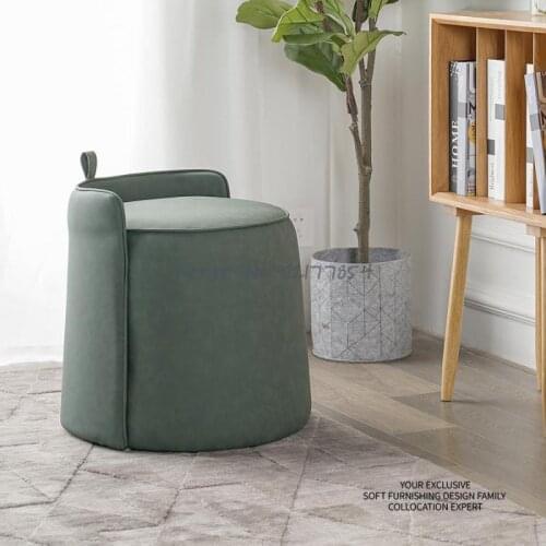 Nordic Shoe Changing Stool Home Entrance Living Room Light Luxury Minimalist Sofa Stool Creative Net Red Dressing Stool