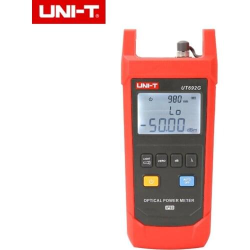 UNI-T UT692G Optical Power Meter Measurement Range -50 to 26dBm 800-1700nm InGaAs Backlight