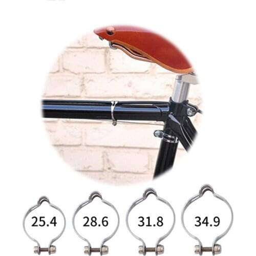 1PCS Classic Steel Vintage Clamp On Top Tube Brake Cable Guide Clip 25.4 /28.6 /31.8 /34.9mm bike accessories