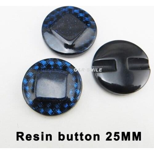 15PCS 25mm bling series shape Dyed deep blue RESIN coat buttons sweater boots sewing clothes decorative button R-316