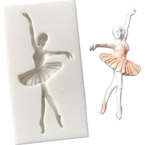 3D Ballerina Silicone Mold Cake Decorating Tool Making Candy Fondant Chocolate Rubber Flexible Cake Mousse Jelly Tools