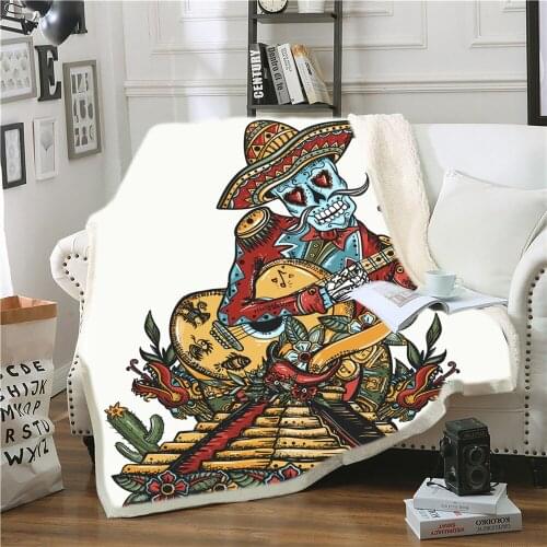 3D Ancient Yama Civilization Printed Pattern Blanket Sofa Quilt Cover Travel Bedding Velvet Plush Throw Wool Blanket On Sofa Bed