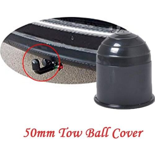 50mm Car Vehicle Truck Tow Ball Cover Cap Towing Hitch Trailer Towball Protect
