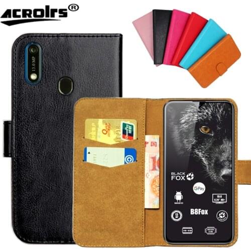 Black Fox B8Fox Case 6 Colors Flip Slots Leather Wallet Cases For Black Fox B8Fox BMM441S Cover Slots Phone Bag Credit Card