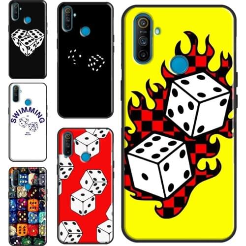 Lucky Dice Case For OnePlus 8 Pro 9 Pro Nord 7T 8T 9R Cover For Realme C21 C15 C11 C3 GT Q3 6 7 8 Pro