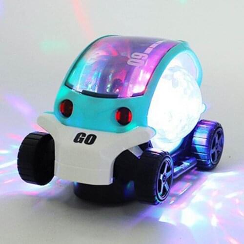 Kids Toy Car Space Capsule Car with Cool Lighting Music Projection Lamp Children Boys Girls Toy Lights music Electric Gift