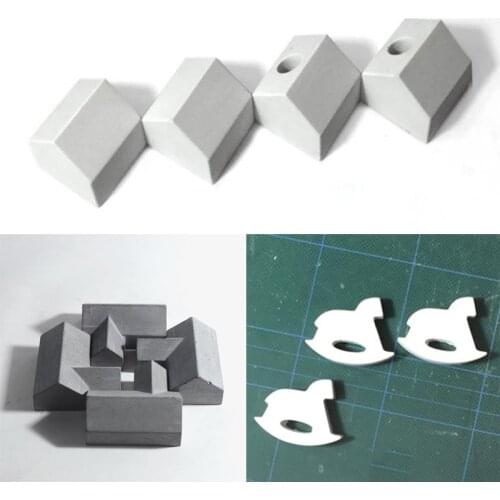 House design Cement pen holder silicone mold Trojan ornaments mold concrete stationery rack birthday gift silicone mold