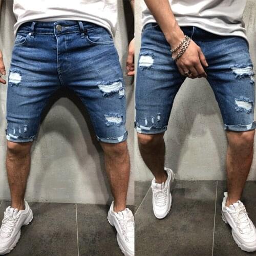 EAEOVNI Men's Denim Shorts