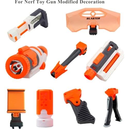Toy Gun Modified Parts for Nerf N-strike Elite Series Muffler Tail Stock Flashlight Universal Toy Gun Accessories