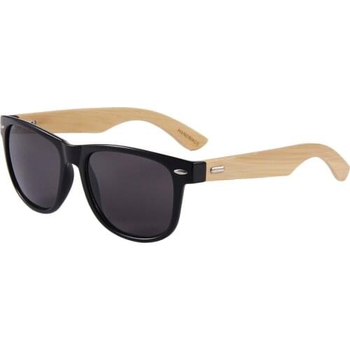 Classic Bamboo Sunglasses For Men and Women Fashion Designer Wood Bamboo Sun Glasses Unisex Square Sunglass UV400