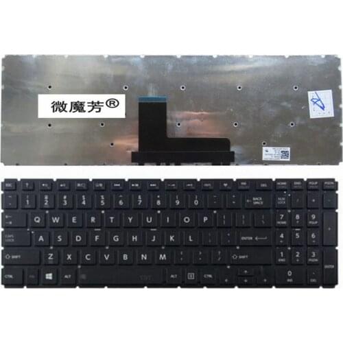 US New keyboard for Toshiba Satellite L50-B L55-B L55DT-B S50-B S55-B English Laptop Keyboard black