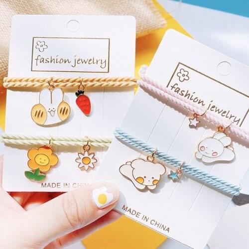 Hot Selling Fashion New Arrive Lovely Carton Simple Hair Band Hight Quality Hair Rope Women Girls kids Hair Rings Hair Accessory