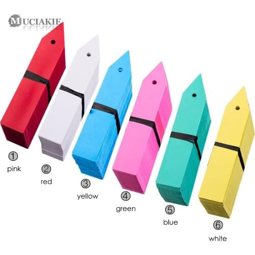 MUCIAKIE 1000PCS 10x2cm Punching PVC Garden Flowers Plant Markers Water Proof Labels Succulent Tags Kindergarten Plants Labels