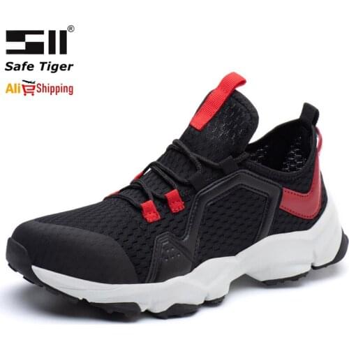 Mens Steel Toe Work Shoes Anti Smashing Safety Shoes Men Puncture-Proof Work Boots Protective Footwear Dropshipping