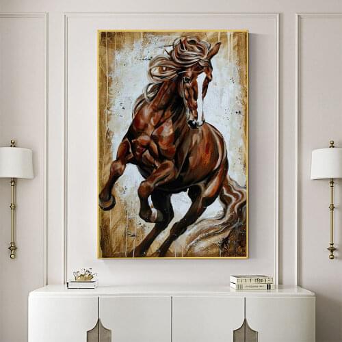 Arab Islamic Horse DIY Painting By Numbers Complete Kit Oil Paints 50*70 Painting On Canvas Decoration Adults Handicraft