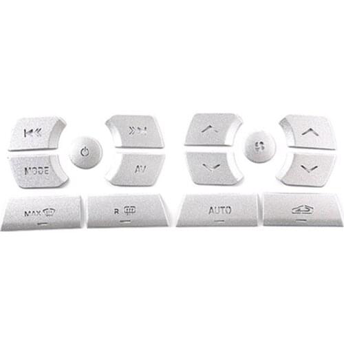 Car Central Control Multimedia Button Stickers for Jaguar XF 2012-2015 Interior Accessories