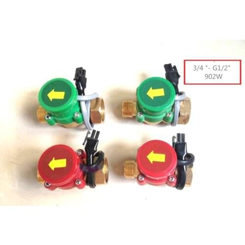 NEW HT-60 90W 3/4 "- G1/2" Cold & Hot Water 25mm - 20mm 220V Circulation Flow Switch Booster Pump Flow Switch