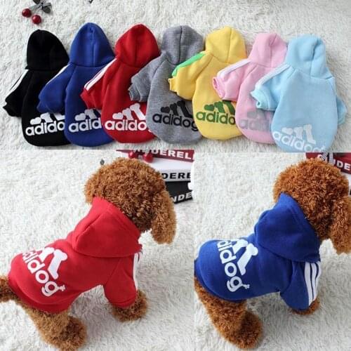 Pet Dog Clothes for Small Medium Dogs Hooded Autumn Winter Warm Puppy Pet Cat Coat Dog Jumpsuits Chihuahua French Bulldog Outfit
