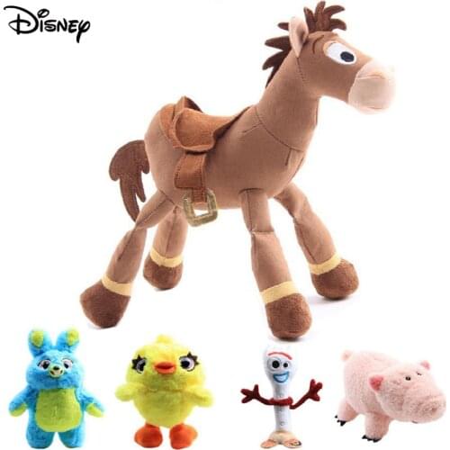 17-28cm Toy Story Stuffed Plush Toy Forky Bulleye Kids Cute Cartoon Animal Pillow Decorative Doll Birthday Gift Toy For Children