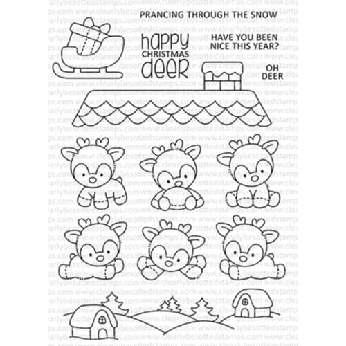 Fawn clear Stamp Transparent seal for DIY scrapbooking/Card Making c572