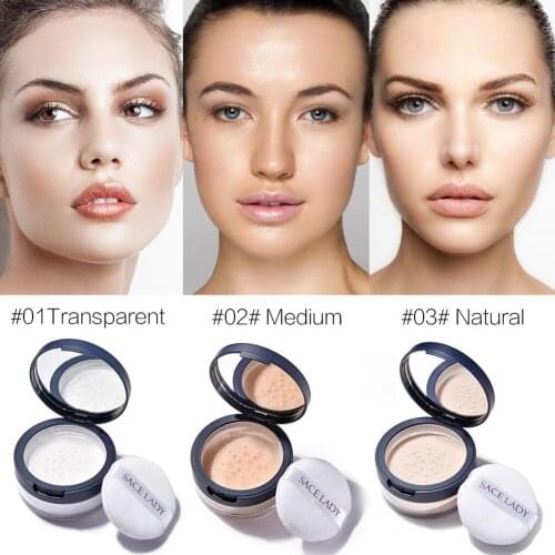 SACE LADY Makeup Powder Wholesale Silky Long Lasting Cosmetics Effect Powder Waterproof Oil Makeup Cosmetic Gift for Women