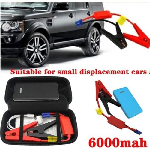 12V 300A Portable Auto Battery 6000 MAh Car Jump Starter Power Bank Battery Booster With USB Charger Led Light