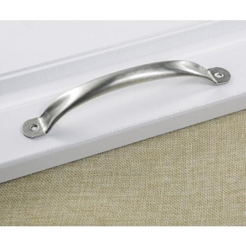 2pcs Stainless Steel Door Handles Cupboard Knob Silver Drawer Pulls Kitchen Cabinet Knobs 63mm 79mm 104mm 125mm Old Style