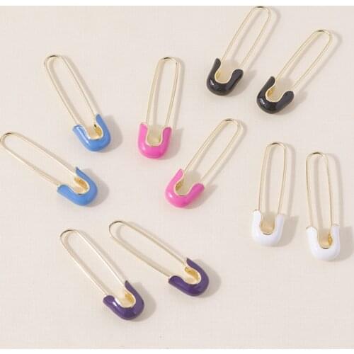 925 Sterling Silver Crystal Safe Pin Hoop Huggies Earrings for Women Geometry Rectangle Hanging Earrings Jewelry Party Gifts